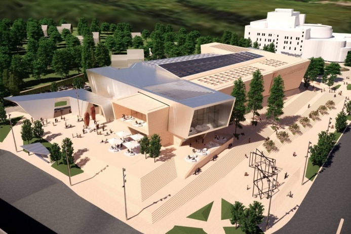 ON SEPTEMBER 20, NURLAN SMAGULOV PRESENTED A PROJECT OF THE ALMATY MUSEUM OF ARTS. CONSTRUCTION WORKS WILL START IN ALMATY IN NOVEMBER.